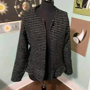 Dolan woven peplum blazer large